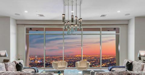 The living room in Rihanna's 'Mansion in the Sky'