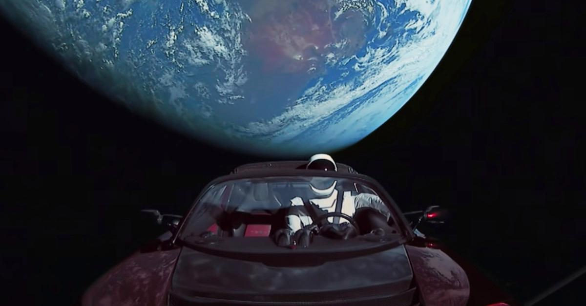 Starman in outer space