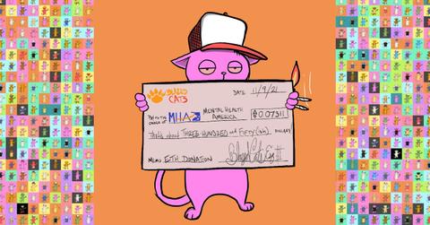 Blazed Cats NFTs donate to charities