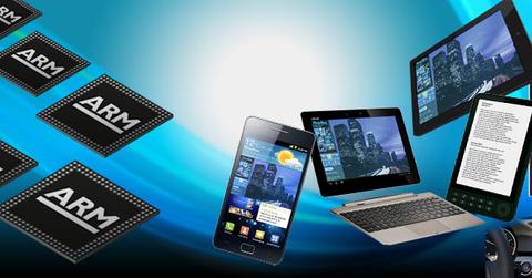Arm semiconductor and mobile device illustration