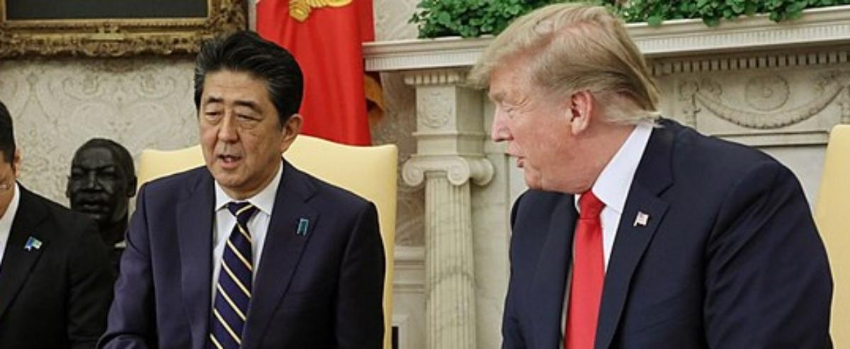 Abe with Trump