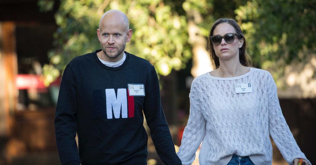 Daniel Ek and his wife Sofia