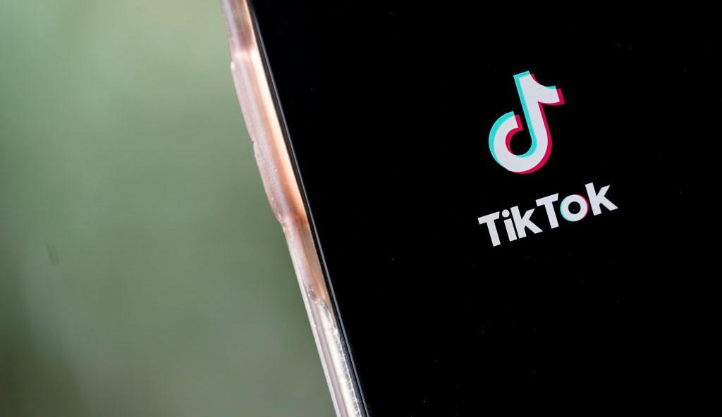 TikTok app on a phone