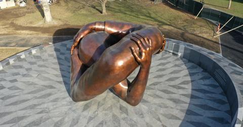 "The Embrace" statue in Boston.