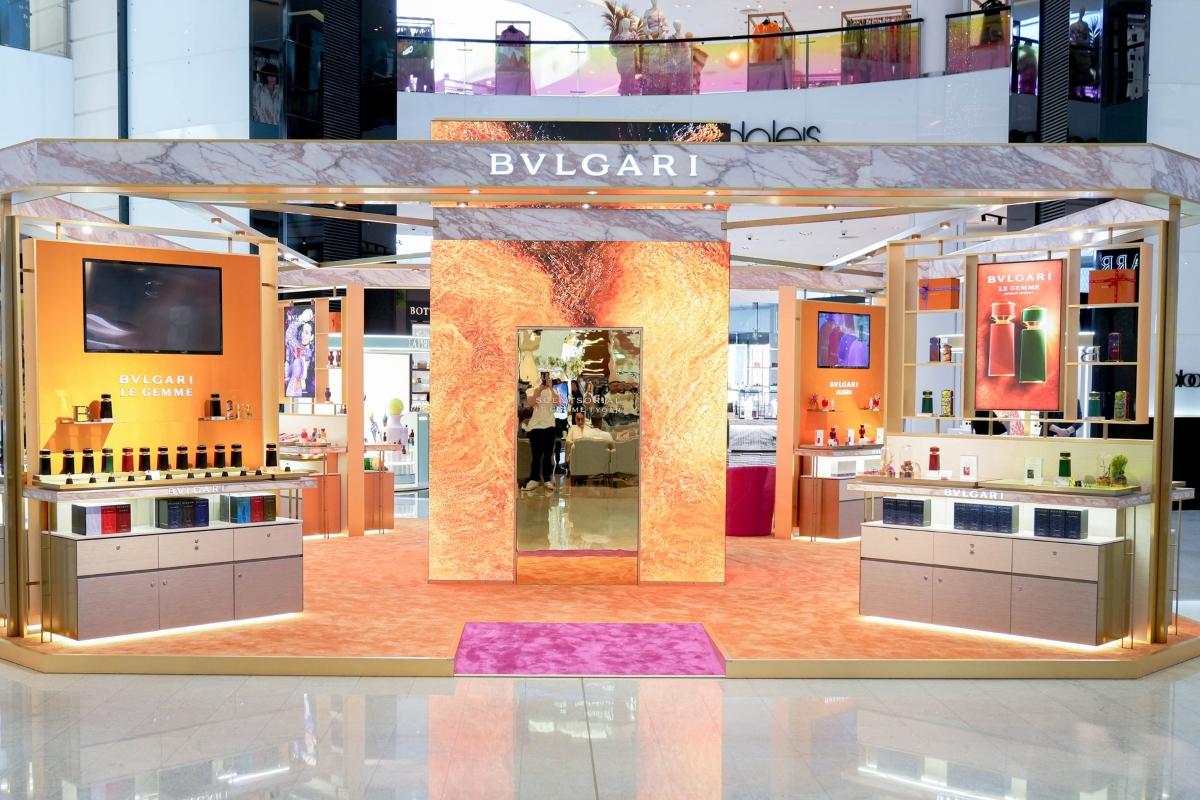 Bulgari brand display