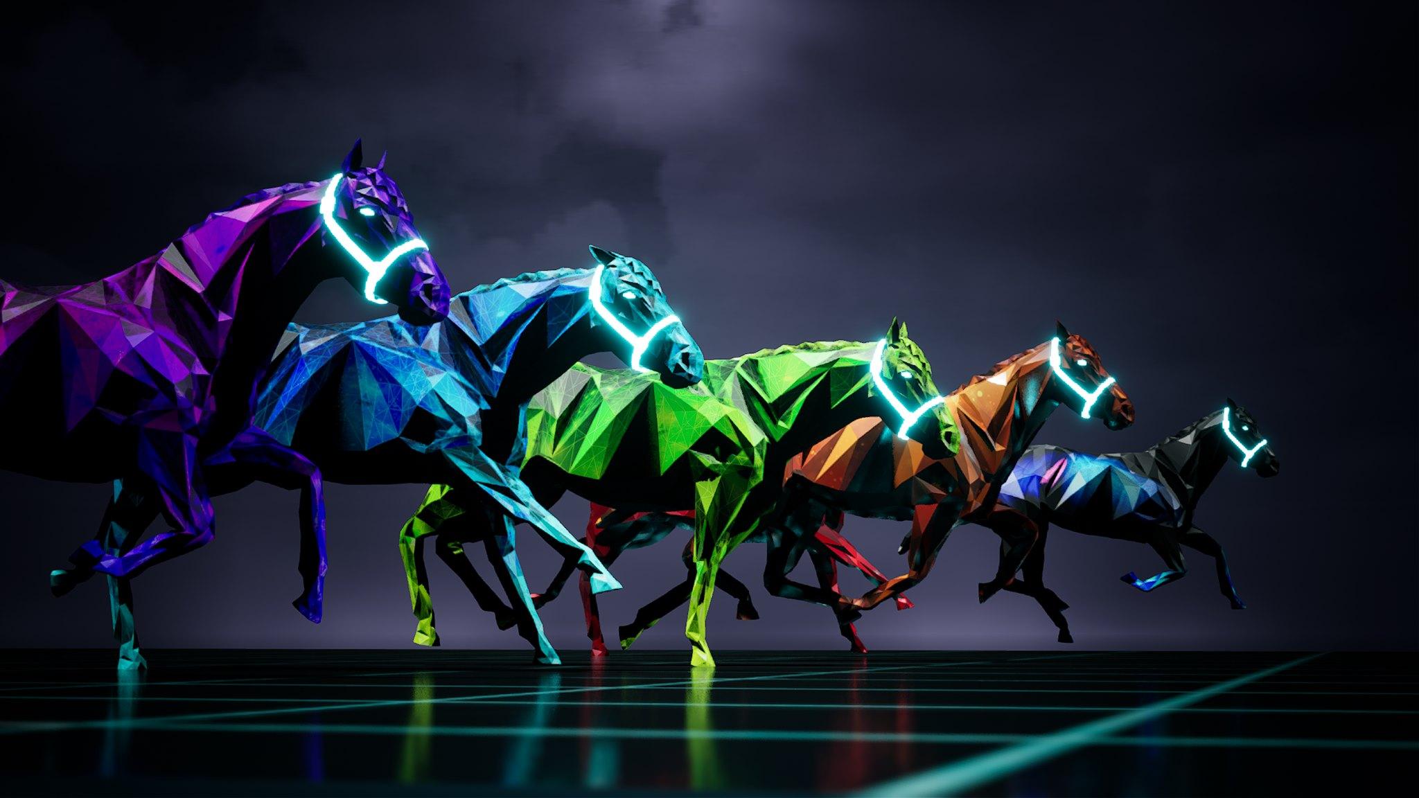 Zed Run digital horse racing game image