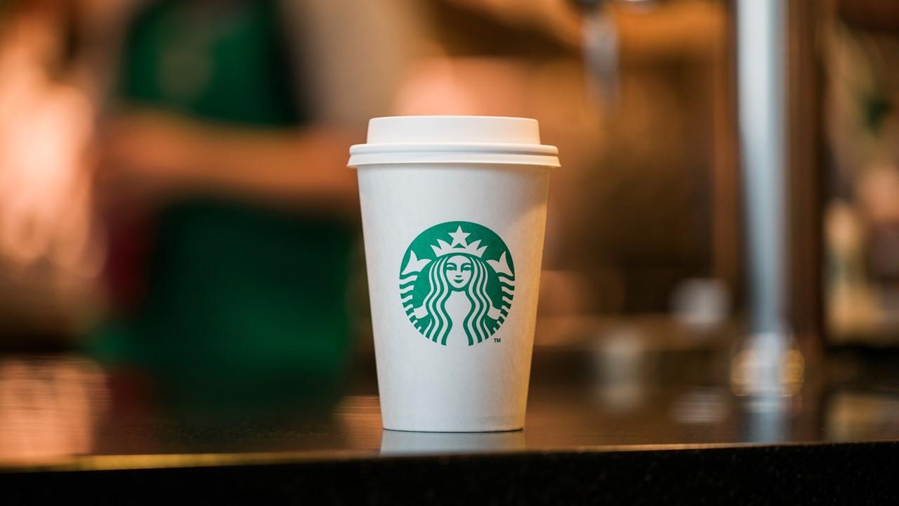 A Starbucks cup