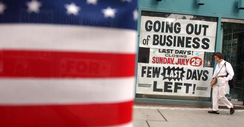 Store closure due to recession