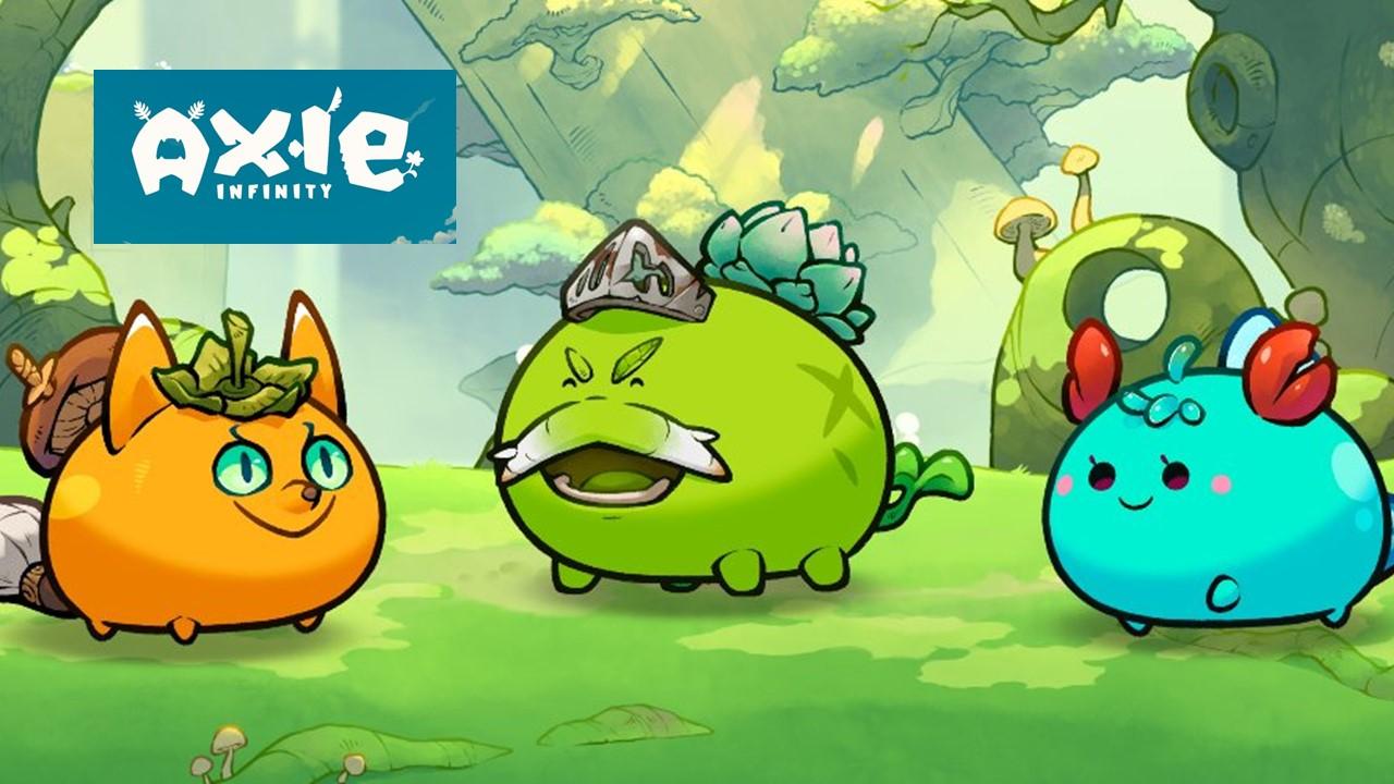 Axie Infinity logo and characters