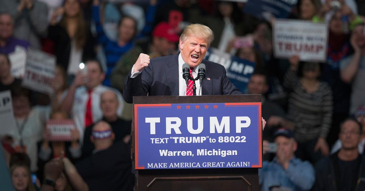 Former President Donald Trump at a rally