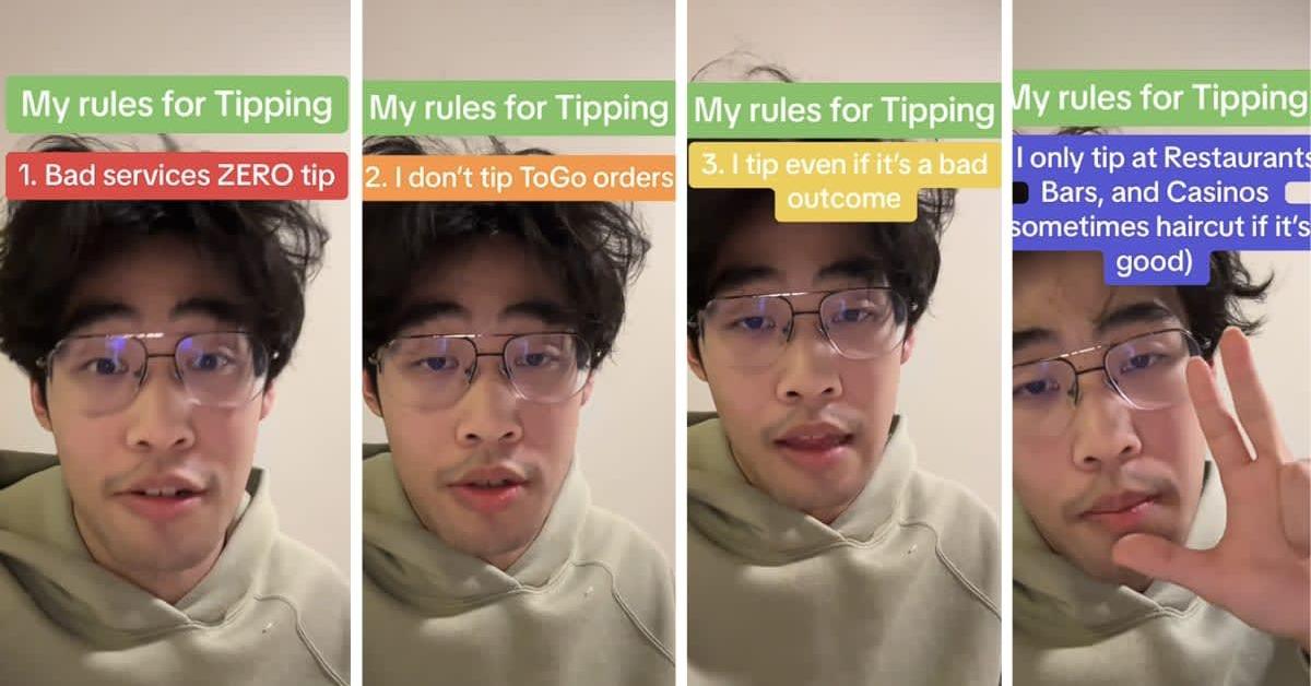 Out Come The Tips As Tipping Gets Out of Hand, Guy Shares His Own Set of Rules; See if ...