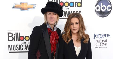 Michael Lockwood (L) and Lisa Marie Presley arrive at the 2012 Billboard Music Awards.