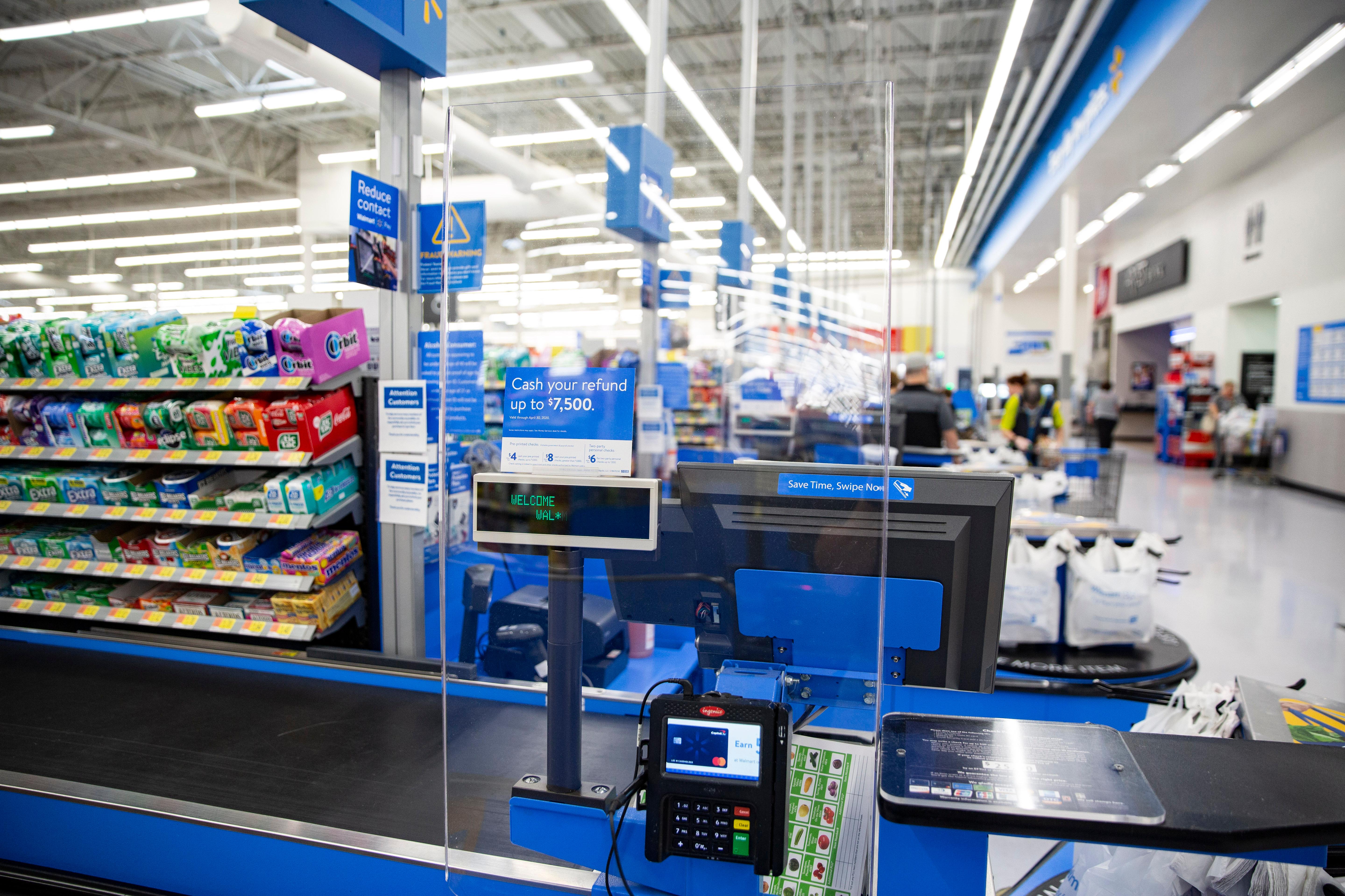 Walmart cash register