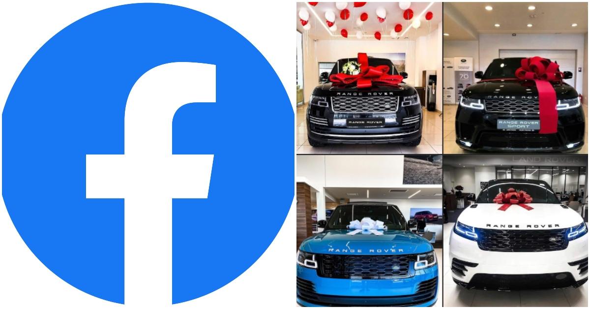 Facebook Logo and Range Rovers