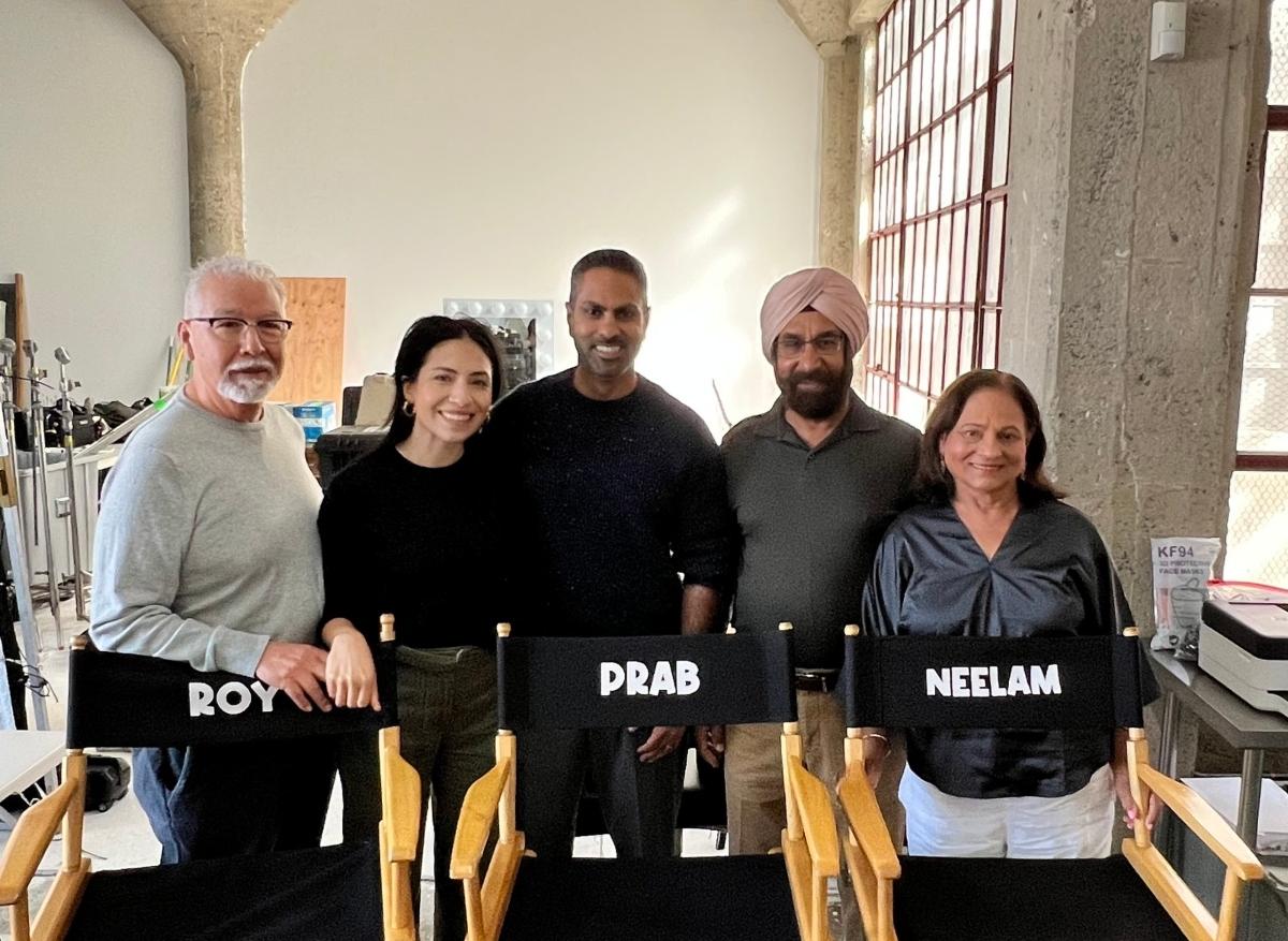 Ramit Sethi's family on Netflix set