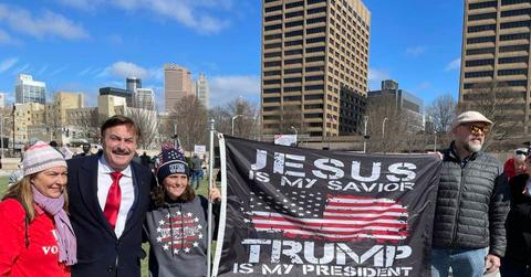 Mike Lindell is second from left