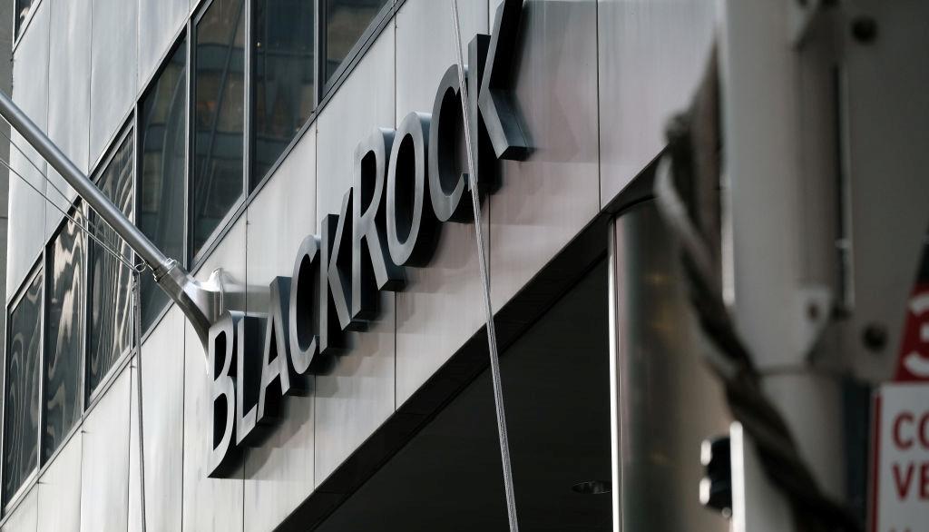 BlackRock sign on building