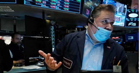 A stock market trader asking a question