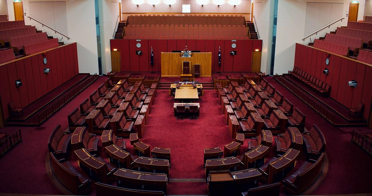 The Australian Senate at the Australian Parliament