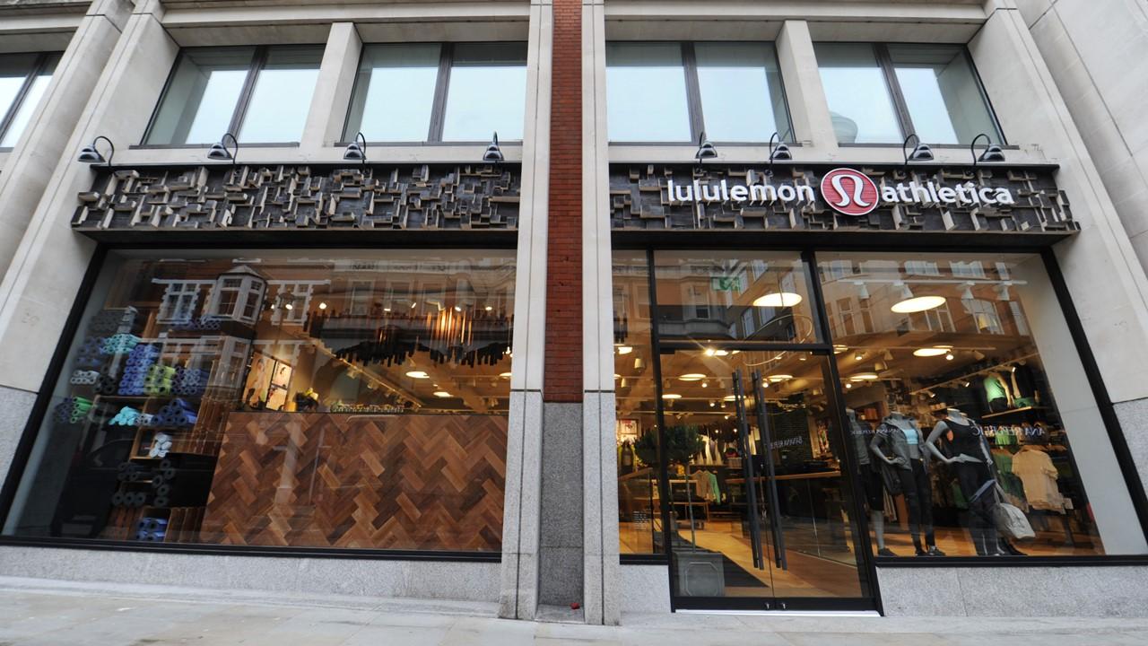 A Lululemon storefront in London in 2014