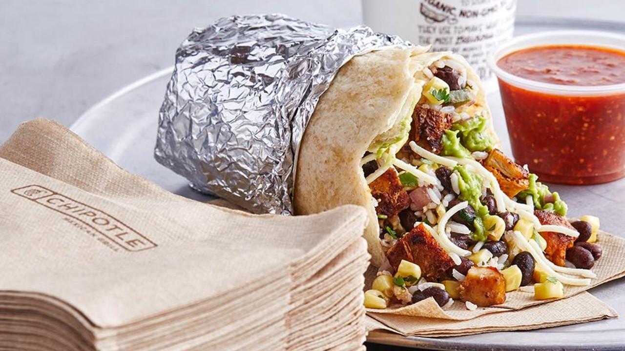 A Chipotle burrito