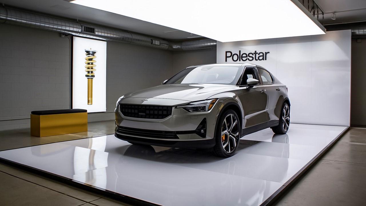 Polestar car on display