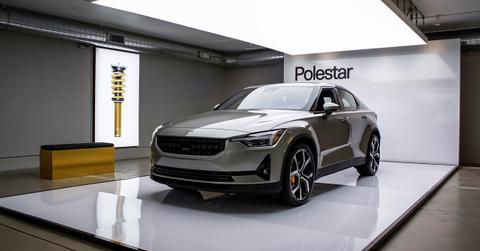 Polestar car on display