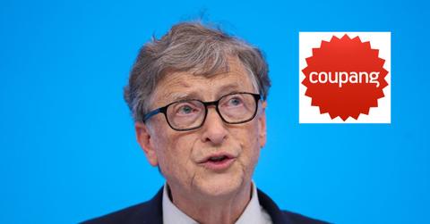 Bill Gates and Coupang logo