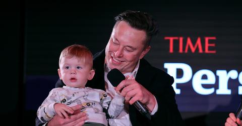 Elon Musk and his son