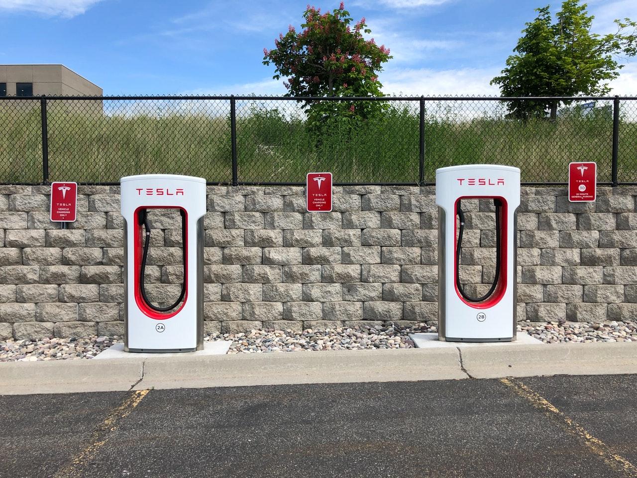 tesla superchargers