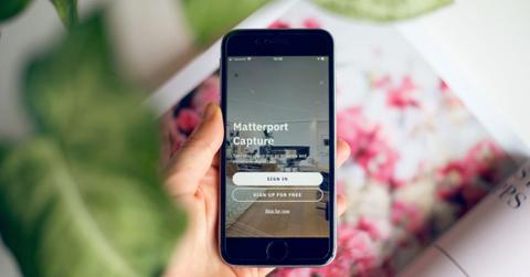 Matterport app on a smartphone