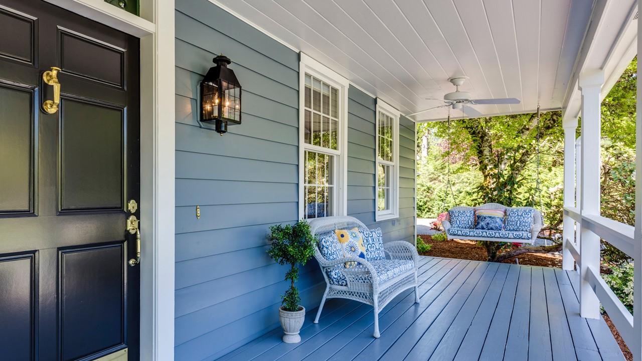 front porch of house