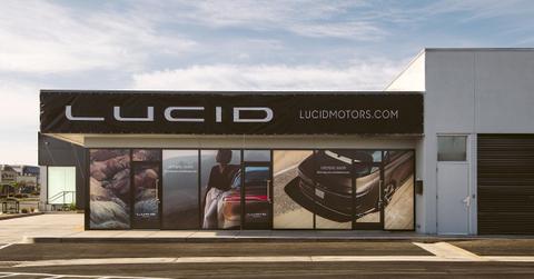 Lucid Motors Studio in the LA