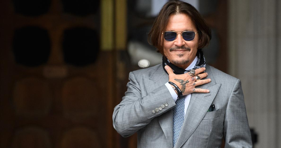 Johnny Depp during his libel case in London in 2020.