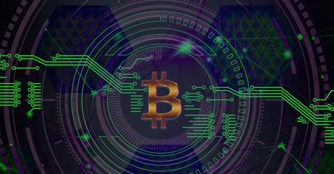 Blockchain crypto graphic