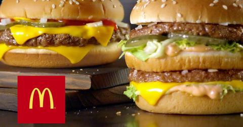 McDonald's burgers and logo