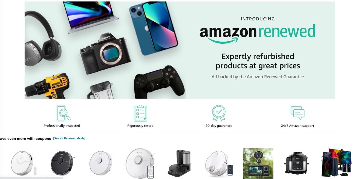 Refurbished products on Amazon 