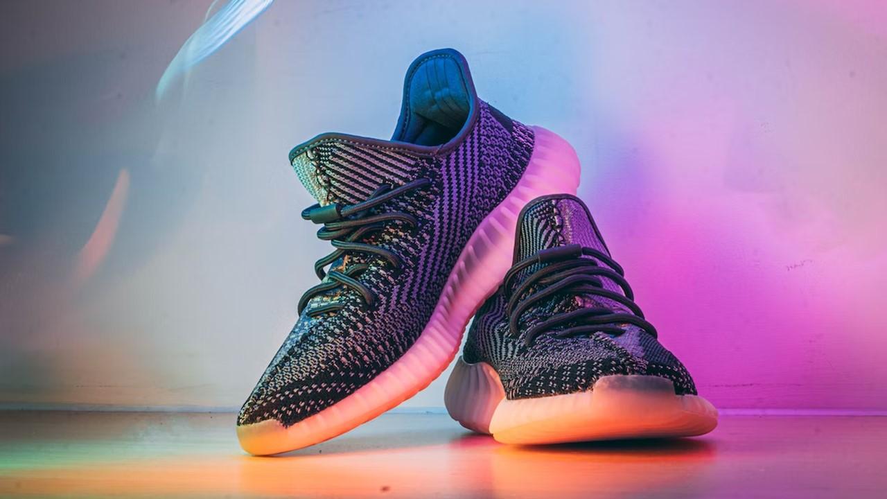 Pink and purple yeezys sale