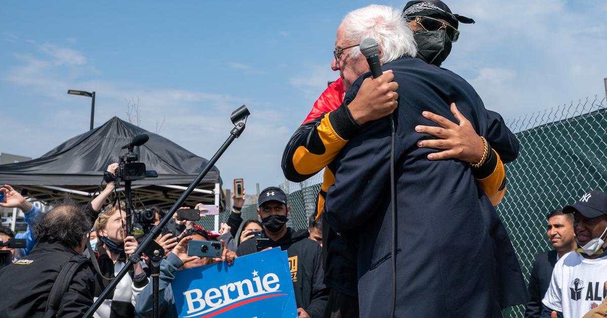 Bernie Sanders and Christian Smalls