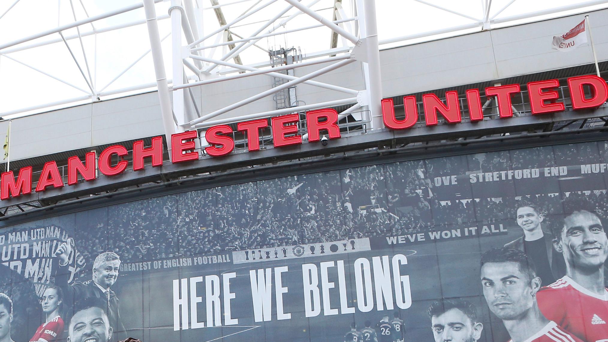 Manchester United sign at Old Trafford