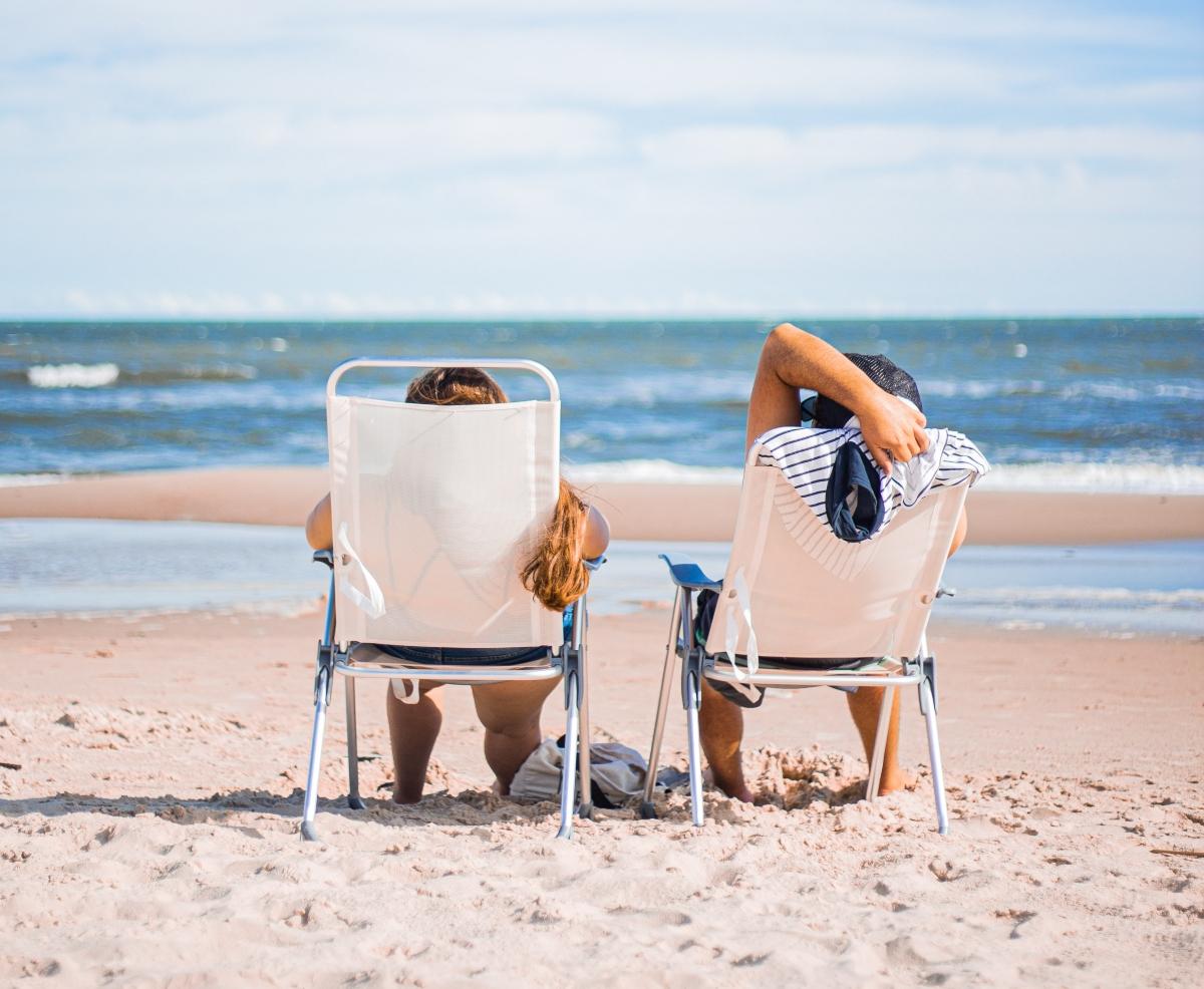 People on vacation at the beach