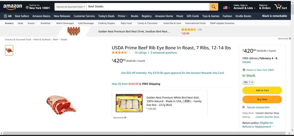 beef is freely available on amazon