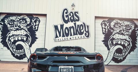 Ferrari outside gas monkey garage
