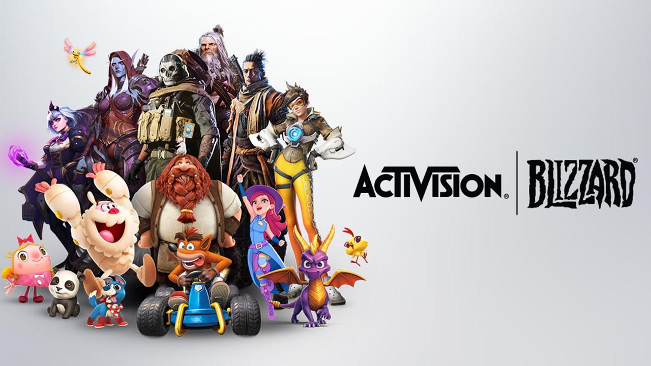 Activision Blizzard logo and characters