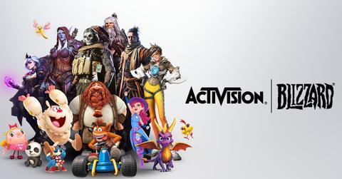 Activision Blizzard logo and characters