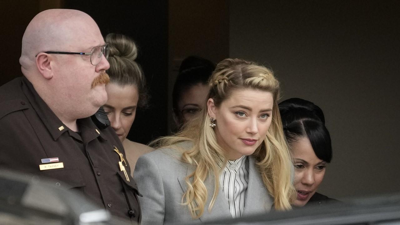 Amber Heard outside of the courthouse in Virginia