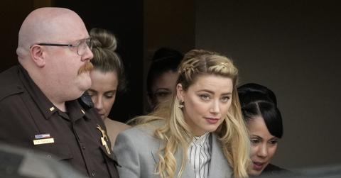 Amber Heard outside of the courthouse in Virginia