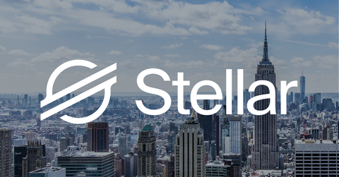 Stellar logo and a city skyline