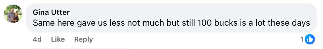 Comment on Facebook post regarding NY tax form error.