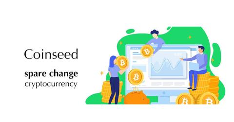 Coinseed logo "spare change cryptocurrency"
